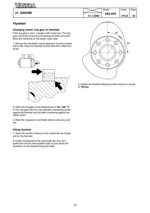 Valtra A85, A95 Tractors Service Repair Manual - Image 2