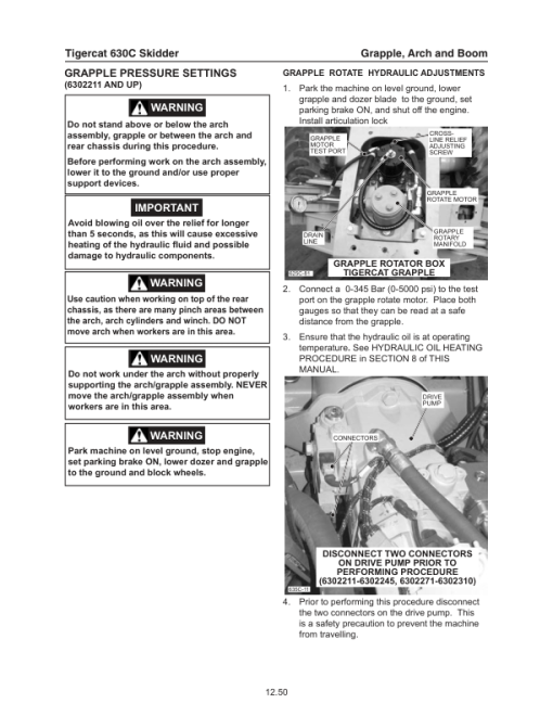 Tigercat 630C Skidder Repair Service Manual (6302001 – 6303000) - Image 3