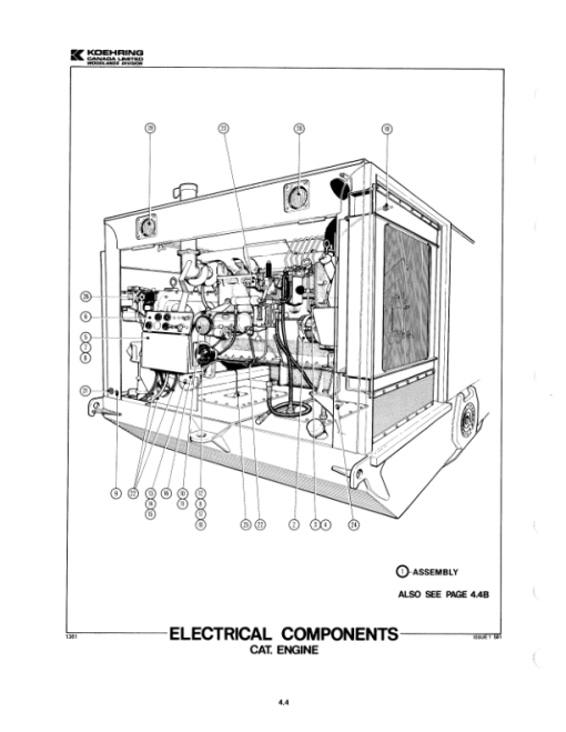 Koehring K4FB, K4L Loaders Parts Catalog Manual - Image 2