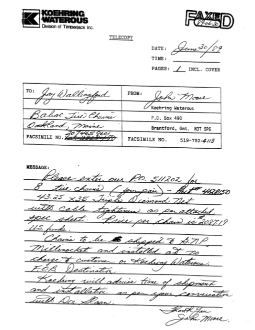 Timberjack Koehring 220 Forwarders (SN 40401) Parts Catalog Manual - Image 4