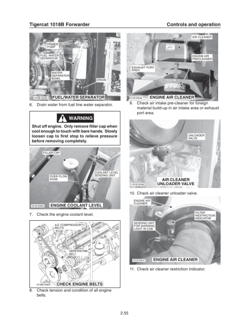 Tigercat 1018B Forwarder Operators Manual - Image 2