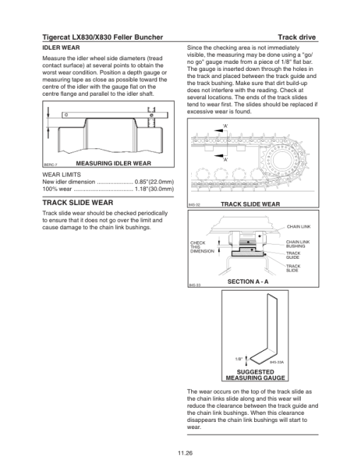 Tigercat LX830, X830 Feller Buncher Repair Service Manual - Image 4