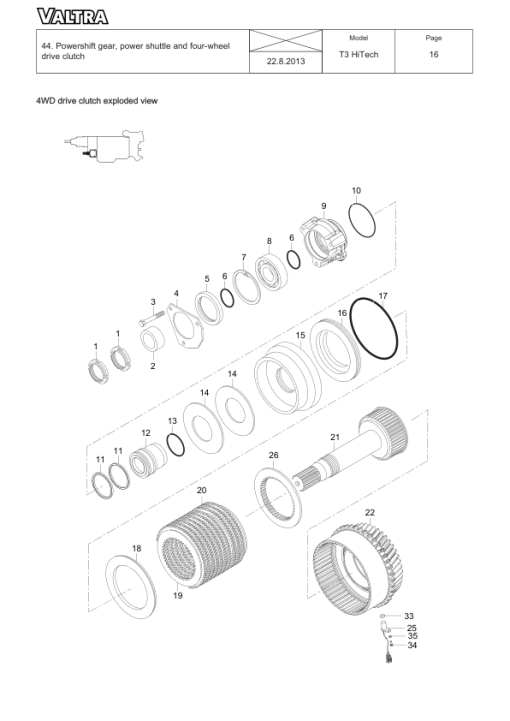 Valtra T133H, T153H, T173H, T193H Tractors Repair Manual - Image 5