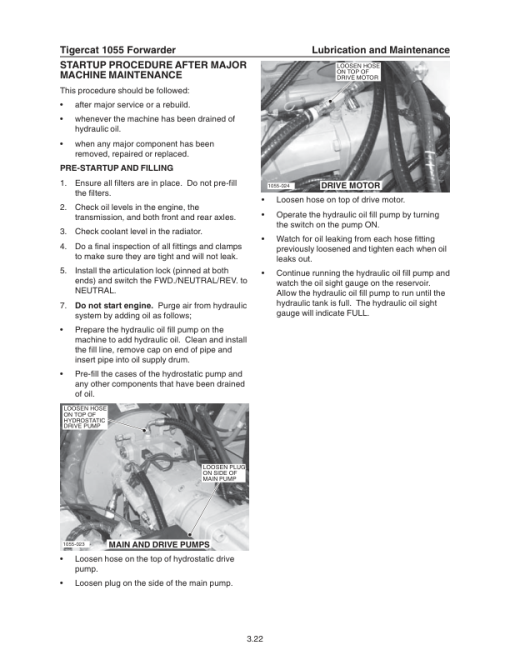 Tigercat 1045, 1055 Forwarder Repair Service Manual - Image 5