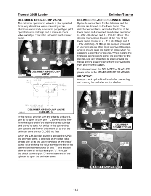 Tigercat 250B Loader Repair Service Manual (2500501 - 2502000) - Image 4