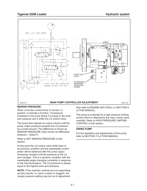 Tigercat 250B Loader Repair Service Manual (2500501 - 2502000) - Image 3