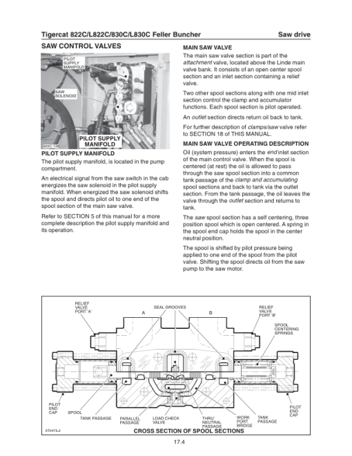 Tigercat 822C, L822C, 830C, L830C Feller Buncher Repair Service Manual - Image 5