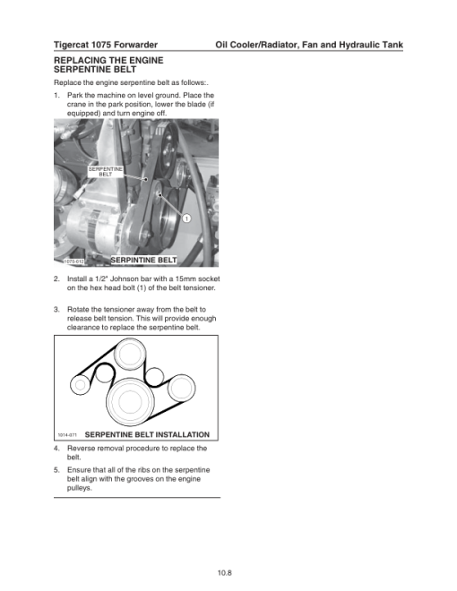 Tigercat 1065, 1075 Forwarder Repair Service Manual - Image 4