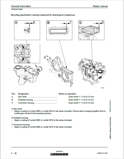 Liebherr D9508 A7 SCR Engine Service Manual - Image 2