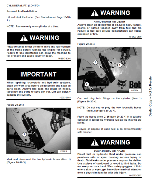 Bobcat T595 Compact Track Loader Service Repair Manual - Image 3