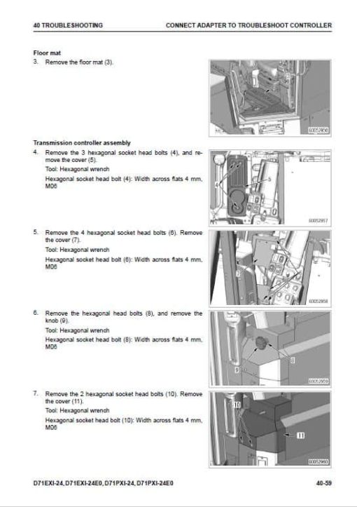 Komatsu D71EXi-24, D71PXi-24E0, D71EXi-24, D71PXi-24E0 Dozer Service Manual - Image 3