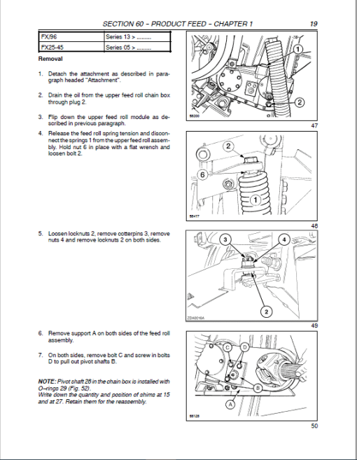 New Holland FX25, FX45, FX28, FX38, FX48, FX58, FX300, FX375, FX450 Harvesters Manual - Image 4