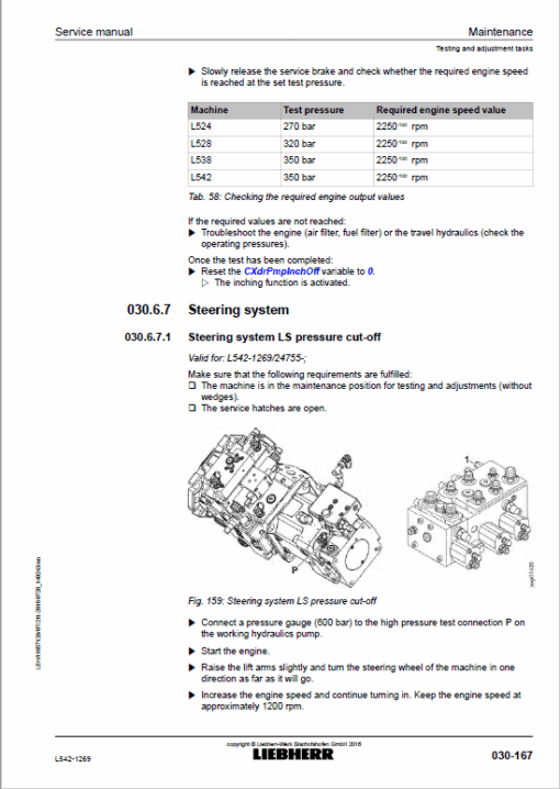 Liebherr L542 Type 1269 Wheel Loader Service Manual - Image 3