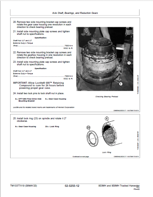 John Deere 903MH Harvester Repair Manual (S.N C271505 - C317981 & D271505 - D317981) - Image 3