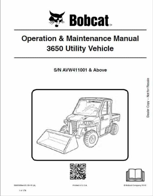 Bobcat 3650 Toolcat Utility Vehicle Service Repair Manual - Image 3