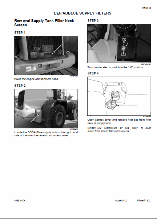 New Holland W110C Tier 4 Wheel Loader Service Manual - Image 3