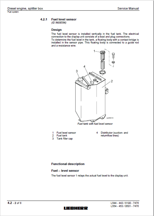 Liebherr L544, L554 2plus2 Wheel Loader Service Manual - Image 3