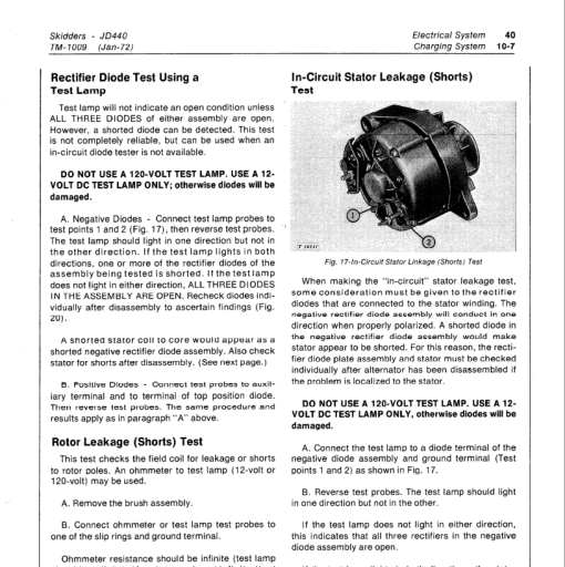 John Deere 440, 440A, 440B Skidder Technical Manual (TM1009) - Image 3