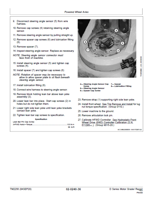 John Deere 670D, 672D, 770D, 772D, 870D, 872D Motor Grader Technical Manual - Image 3