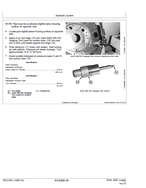 John Deere 624K 4WD Loader with Engine T2 & T3 Technical Manual (SN. 642635 - 658064) - Image 3