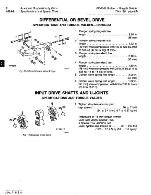 John Deere 540B Skidder Repair Technical Manual (TM1139) - Image 3