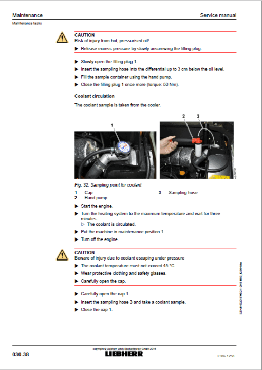 Liebherr L506 Type 1258 Stereo Wheel Loader Service Manual - Image 3