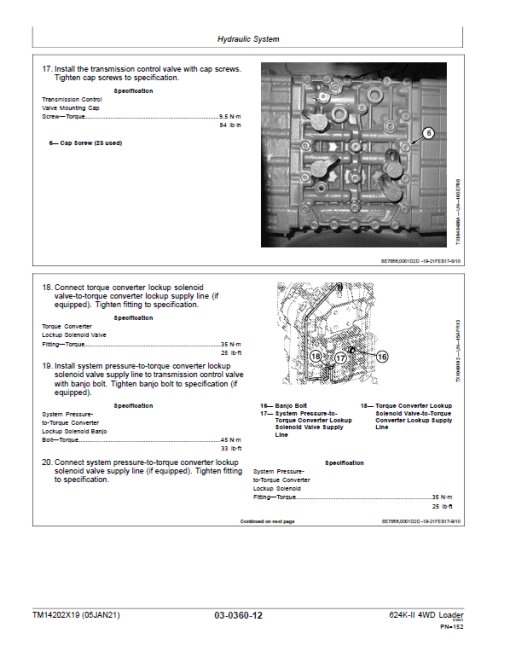 John Deere 624K-II 4WD Loader Technical Manual (S.N after C001001 & D001001 -) - Image 3