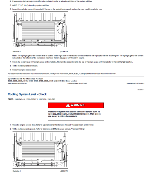 Caterpillar CAT 279D3 Skid Steer Loader Service Repair Manual (EP700001 and up) - Image 3