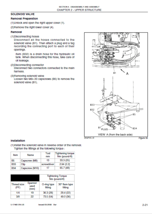 New Holland E30BSR and E35BSR Tier 4 Compact Excavator Service Manual - Image 3