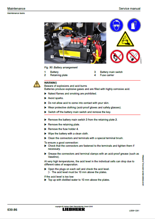 Liebherr L508 Type 1261 Wheel Loader Service Manual - Image 3