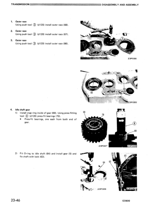 Komatsu GD600R-1, GD605R-1, GD650R-1 Grader Service Manual - Image 3