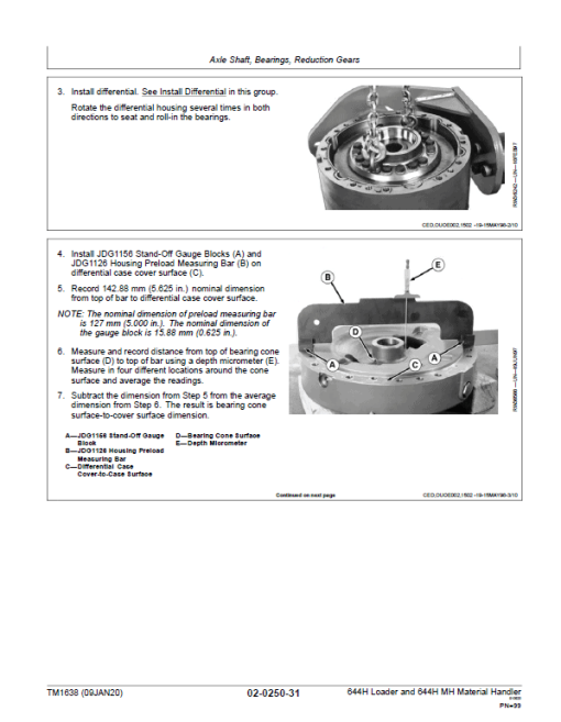 John Deere 644H loader 644H Material Handler Repair Technical Manual - Image 3