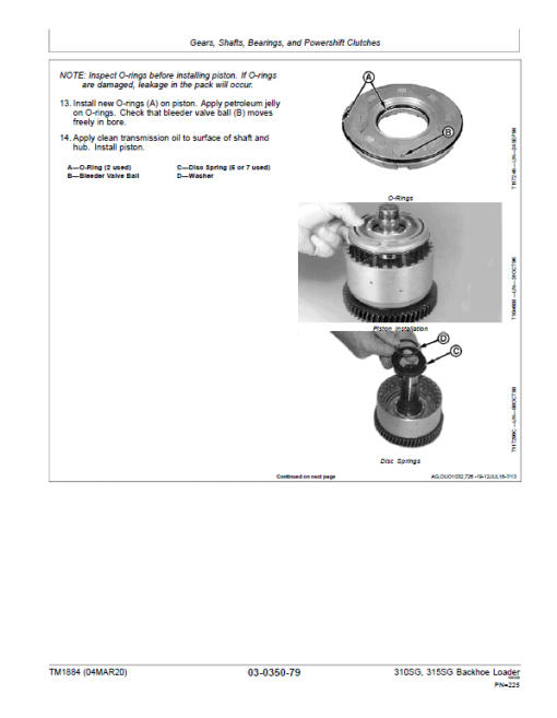 John Deere 310SG, 315SG Backhoe Loader Repair Technical Manual - Image 3