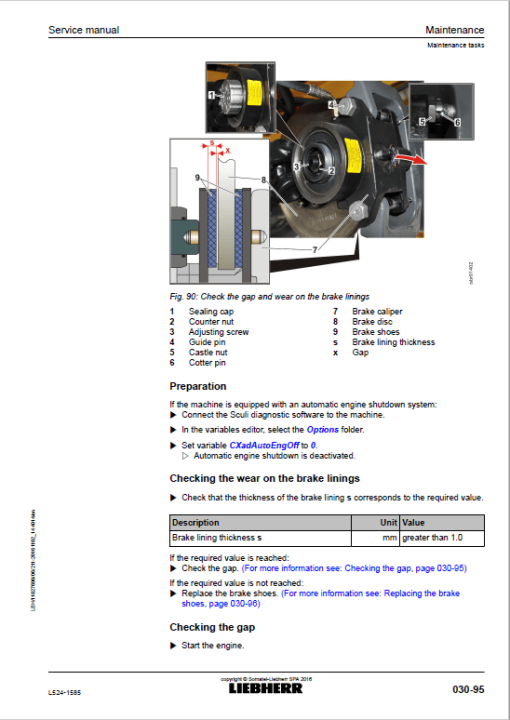 Liebherr L524 Type 1585 Wheel Loader Service Manual - Image 3