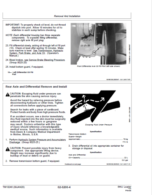 John Deere 644J Loader Repair Technical Manual (SN. after 611232 ) - Image 3