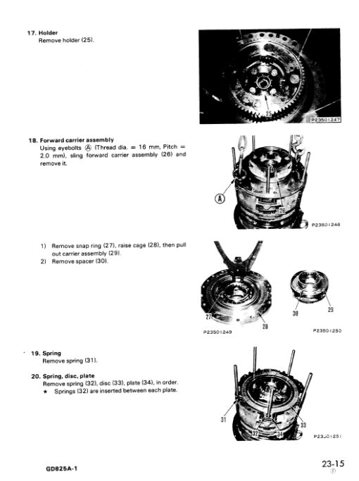 Komatsu GD825A-1 Motor Grader Service Manual - Image 3