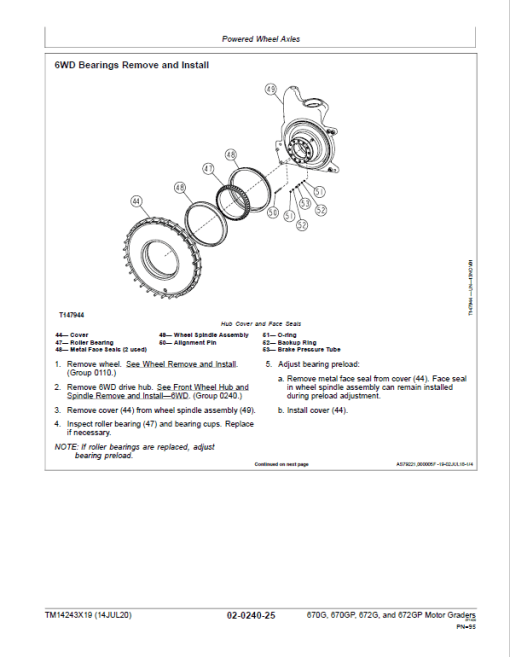 John Deere 670G, 670GP, 672G, 672GP Grader Technical Manual (S.N F680878 & L700954 - ) - Image 5