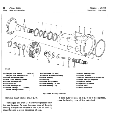 John Deere 740 Skidder Repair Technical Manual (TM1059 and TM1101) - Image 7