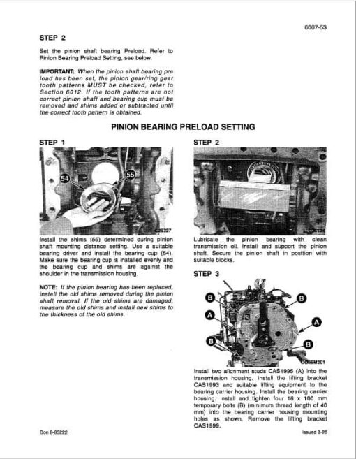 Case 5120, 5130, 5140, 5150 Maxxum Tractors Repair Service Manual - Image 3