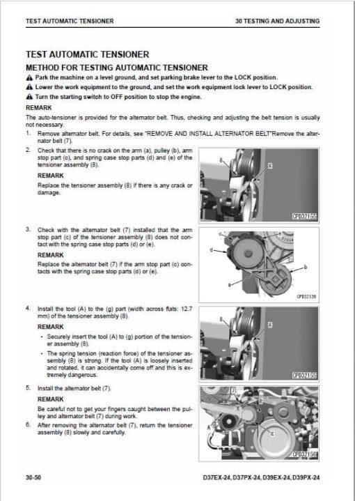 Komatsu D37EX-24, D37PX-24, D39EX-24, D39PX-24 Dozer Service Manual - Image 3