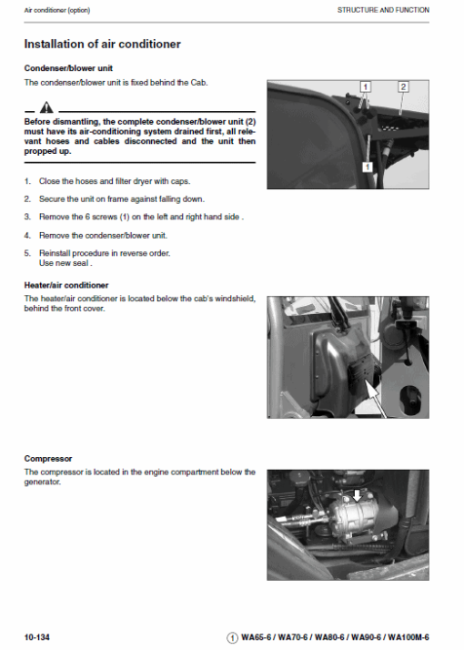 Komatsu WA65-6, WA70-6, WA80-6, WA90-6, WA100M-6 Loader Service Manual - Image 3