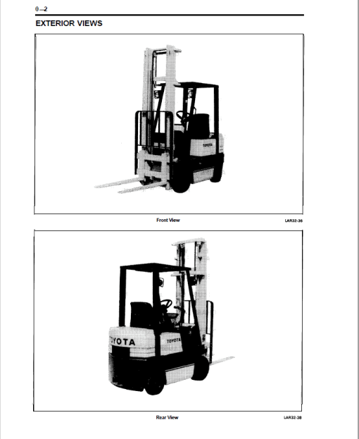 Toyota 5FGC10, 30-5FGC10, 5FGC13, 30-5FGC13, 5FGC15, 30-5FGC15 Forklift Repair Manual - Image 3