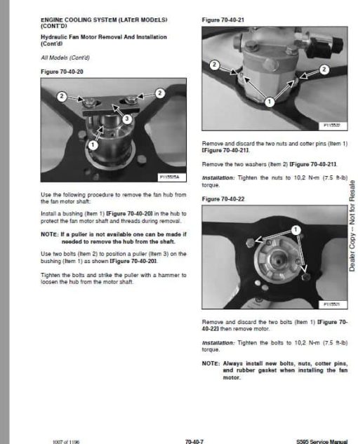 Bobcat S595 Skid-Steer Loader Service Repair Manual - Image 4