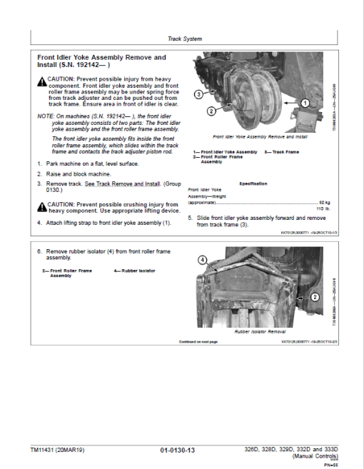 John Deere 329D, 333D SkidSteer Loader Technical Manual (Manual Controls) - Image 4