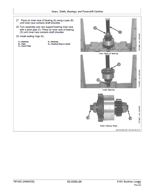 John Deere 410G Backhoe Loader Repair Technical Manual - Image 3