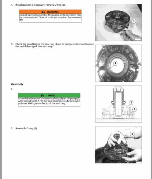 Gehl GBL-X-900, GBL-X-920  Backhoe Loader Repair Service Manual - Image 3