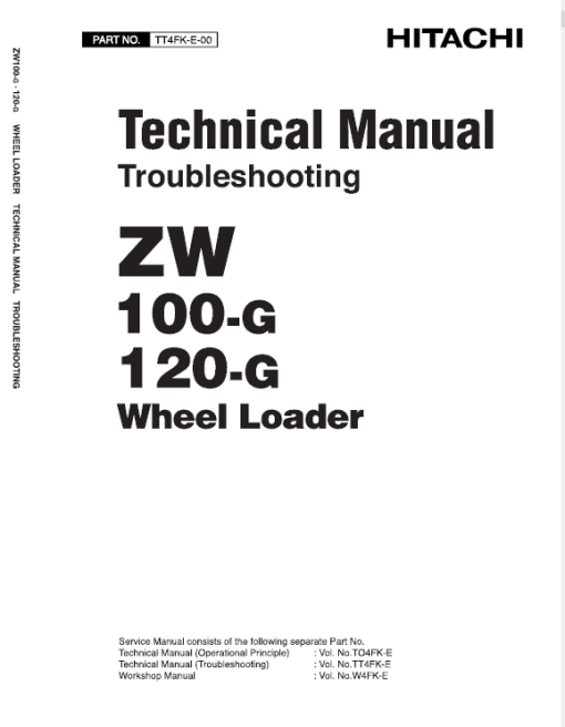 Hitachi ZW100-G, ZW120-G Wheel Loader Service Repair Manual - Image 3