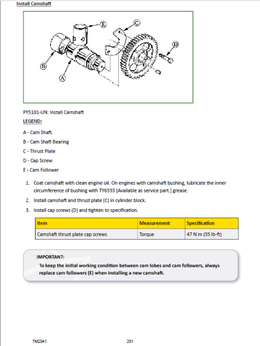 John Deere 5103, 5103S, 5103E, 5203 Tractors Repair Technical Manual - Image 3