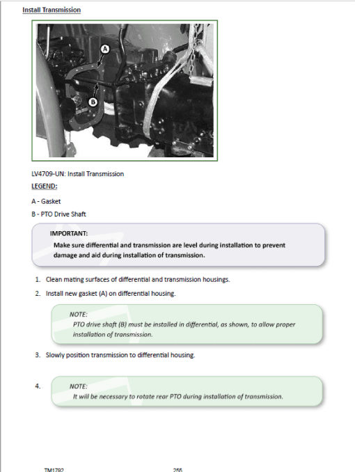 John Deere 5105, 5205 Tractors Repair Technical Manual - Image 3