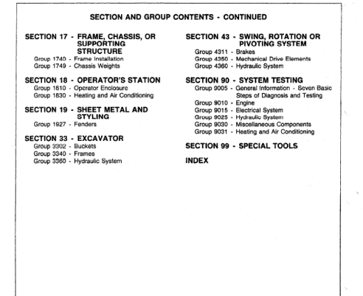 John Deere 990 Excavator Repair Technical Manual (TM1230) - Image 4